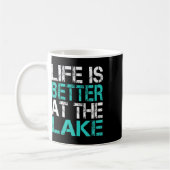 Das sonnige Leben am See Camping Summer Va Kaffeetasse (Links)