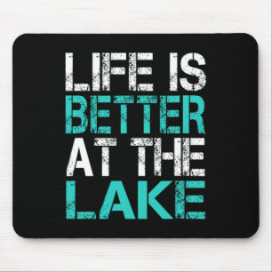Das sonnige Leben am See Camping Summer Va Mousepad