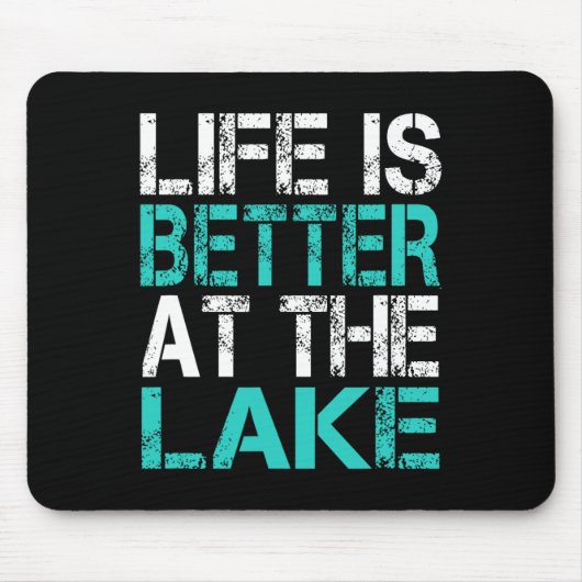Das sonnige Leben am See Camping Summer Va Mousepad (Vorne)