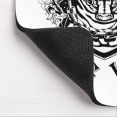 Das sonnige Leben im Mops Vintag Mousepad (Ecke)