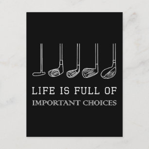 Das sonnige Leben ist voll von wichtigen Optionen Begleitkarte