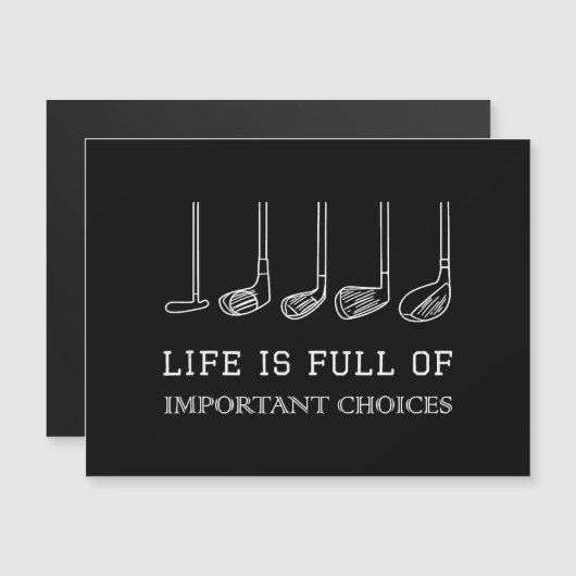 Das sonnige Leben ist voll von wichtigen Optionen  Magnetkarte (Vorne/Hinten)