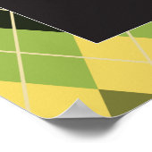 Das sonnige Loch in einem Golf Poster (Ecke)