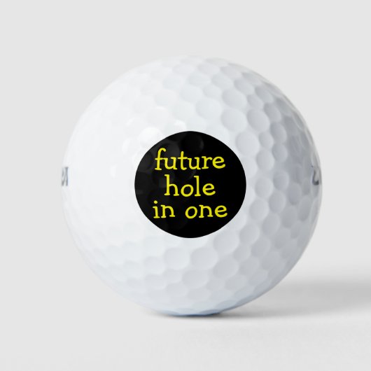 Das sonnige Loch in einem Golfplatz Golfball (Vorderseite)