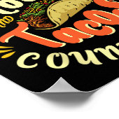 Das sonnige Pferd und Tacos zählen mich in' - Hors Poster (Ecke)