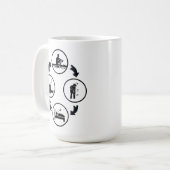 Das sonnige Rudergeschenk, Das Ruderrad Kaffeetasse (Vorderseite Links)