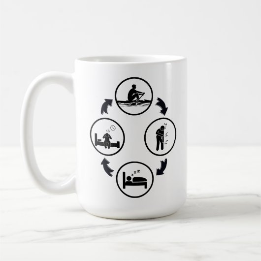 Das sonnige Rudergeschenk, Das Ruderrad Kaffeetasse (Links)