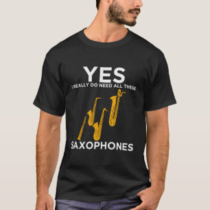 Das sonnige Saxophon Design braucht all diese Saxo T-Shirt