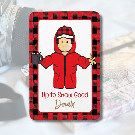 Das sonnige Sprichwort für seinen Winterschnee Ala Magnet