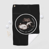 Das Sonogramm des ersten Vaters Golfhandtuch (Insitu)