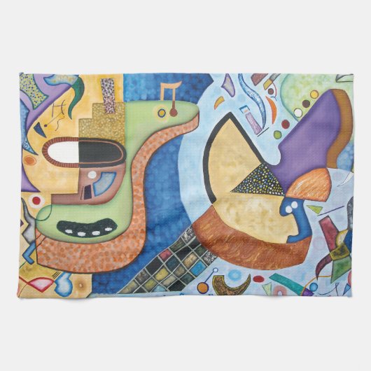 Das Sonoric zupfen Geschirrtuch (Horizontal)