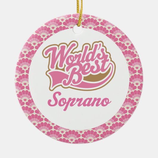 Das Sopran-Geschenk-Verzierung der Welt beste Keramik Ornament (Vorne)