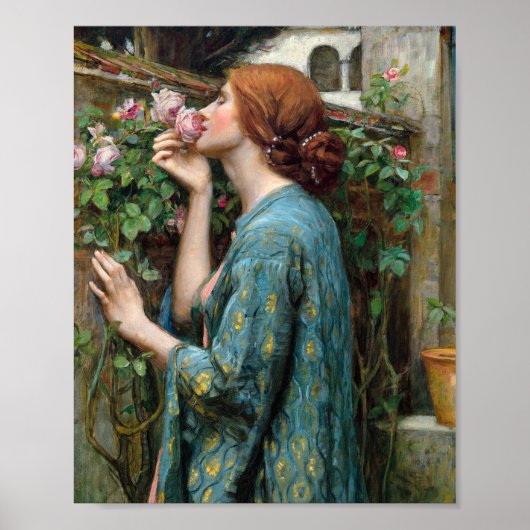 Das Soul der Rose | John William Waterhouse Poster (Vorne)