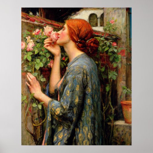Das Soul der Rose - John William Waterhouse Poster (Vorne)