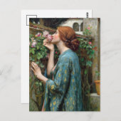 Das Soul der Rose | John William Waterhouse Postkarte (Vorne/Hinten)