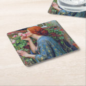 Das Soul der Rose, John William Waterhouse Rechteckiger Pappuntersetzer (angewinkelt)