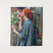 Das Soul der Rose, John William Waterhouse Wandteppich (Vorderseite)