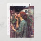 Das Soul der Rose von John W. Waterhouse Postkarte (Vorne/Hinten)