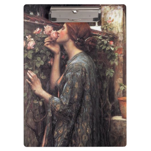 Das Soul der Rose (von John William Waterhouse) Klemmbrett (Vorderseite)