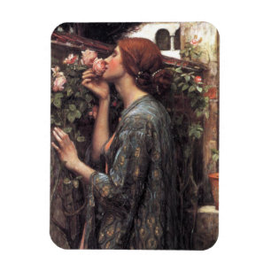 Das Soul der Rose (von John William Waterhouse) Magnet