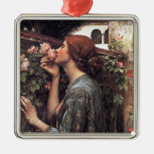 Das Soul der Rose (von John William Waterhouse) Ornament Aus Metall