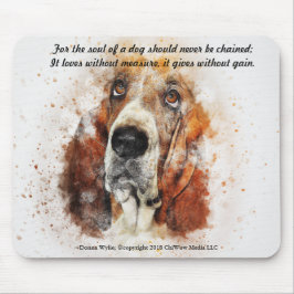 Das Soul eines Hundes - Basset Hound Mousepad