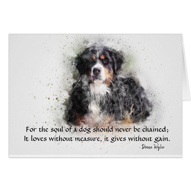 Das Soul eines Hundes - Berner Hund (Vorderseite (Horizontal))