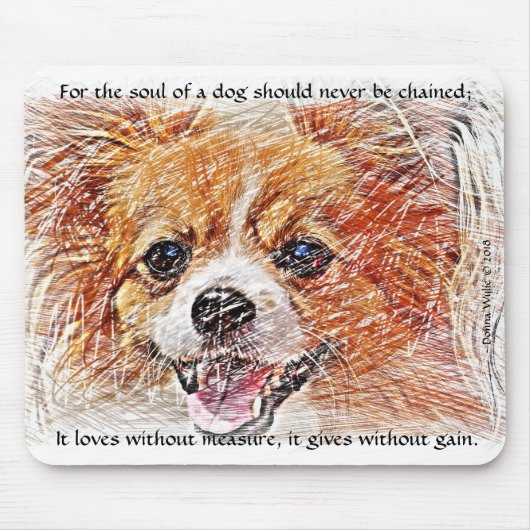 Das Soul eines Hundes - Chihuahua Mousepad (Vorne)