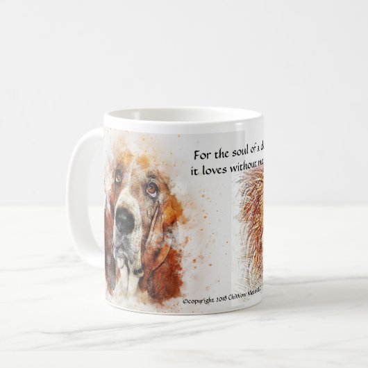 Das Soul eines Hundes Kaffeetasse (Vorderseite Links)