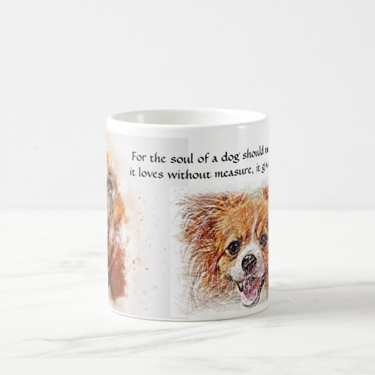 Das Soul eines Hundes Kaffeetasse (Mittel)