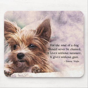 Das Soul eines Hundes - Yorkie Mousepad