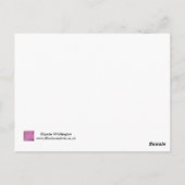 'Das Soul meines Schuhs' Postkarte (Rückseite)