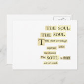 das Soul Postkarte (Vorne/Hinten)