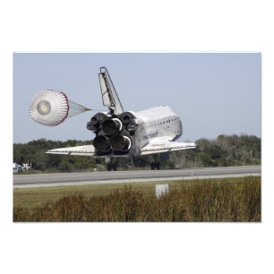 Das Space Shuttle Atlantis entfaltet seinen Drag R Fotodruck