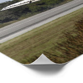 Das Space Shuttle Atlantis entfaltet seinen Drag R Poster (Ecke)