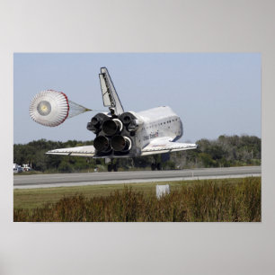 Das Space Shuttle Atlantis entfaltet seinen Drag R Poster