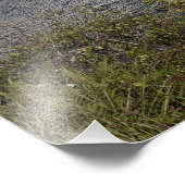 Das Space Shuttle Atlantis liegt über dem Becken. Fotodruck (Ecke)