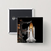 Das Space Shuttle Atlantis steht bereit Button (Vorne & Hinten)
