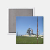 Das Space Shuttle Endeavour wird von einer Windsoc Magnet (Vorderseite/Rückseite)