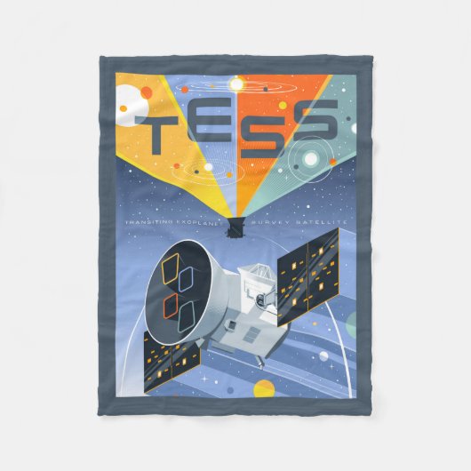 Das Space Telescope Poster. Fleecedecke (Vorderseite)