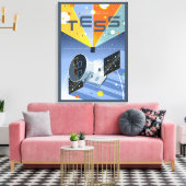 Das Space Telescope Poster. Leinwanddruck (Insitu (Wohnzimmer))