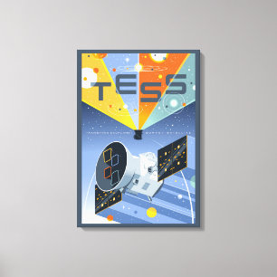 Das Space Telescope Poster. Leinwanddruck