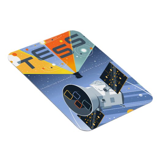 Das Space Telescope Poster. Magnet (Rechte Seite)