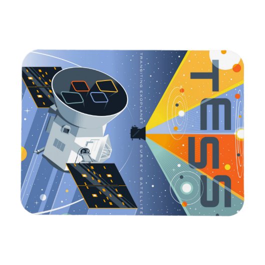 Das Space Telescope Poster. Magnet (Horizontal)