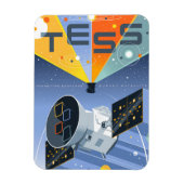 Das Space Telescope Poster. Magnet (Vertikal)