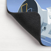 Das Space Telescope Poster. Mousepad (Ecke)
