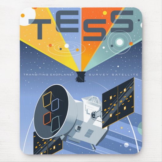 Das Space Telescope Poster. Mousepad (Vorne)