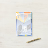 Das Space Telescope Poster. Post-it Klebezettel (Auf Schreibtisch)