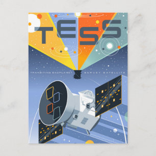 Das Space Telescope Poster. Postkarte