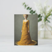 Das Spaghetti-Kleid Postkarte (Stehend Vorderseite)
